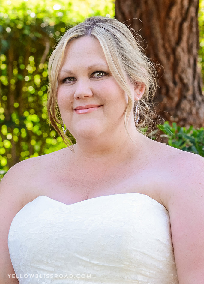 woman in a wedding dress